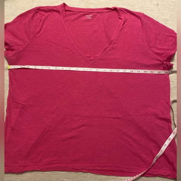Madewell XXL Pink V-neck T-shirt XXL 100% Cotton - Picture 6 of 8